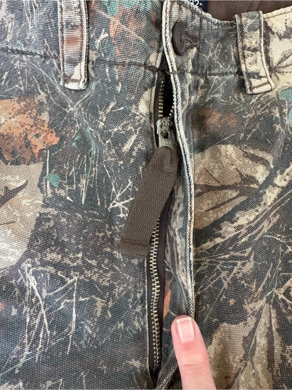Abercrombie & Fitch Baggy Workwear Camo Carpenter Pants Men 32x28 (32x26.5) Y2K